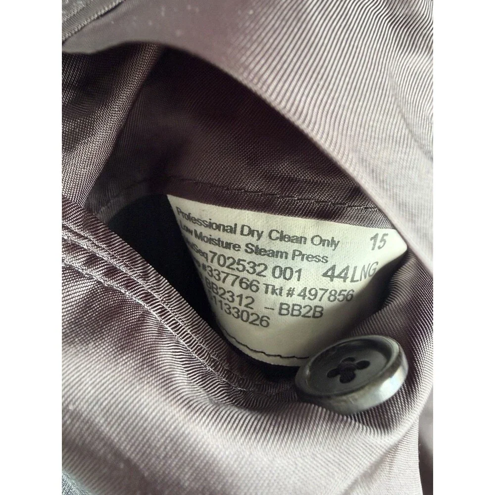 Brooks Brothers 1818 Madison 44L Gray Pinstripe Wool Sport Coat Blazer USA